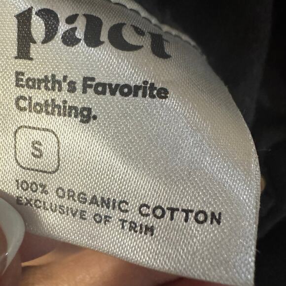 Pact Organic Cotton Airplane Mock Neck Top and Pintuck Wide Leg Pant Set M/S - Picture 11 of 11